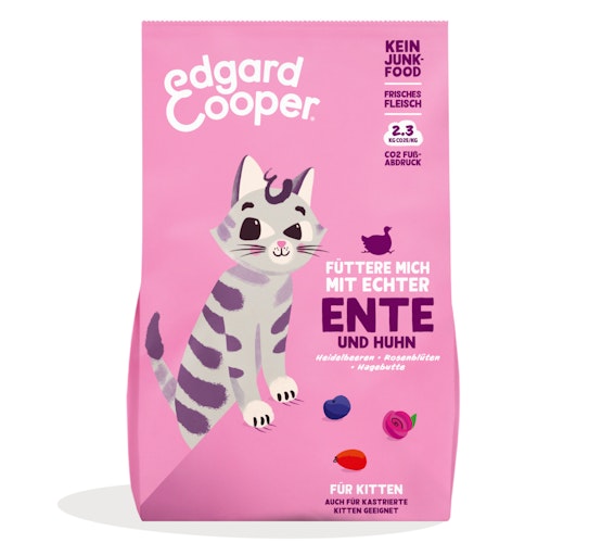 Edgard&Cooper Kitten Ente und Huhn Katzentrockenfutter