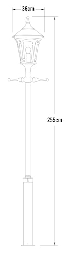 Konstsmide Standleuchte Virgo, inkl. Pfahl, Taurus (583-750)