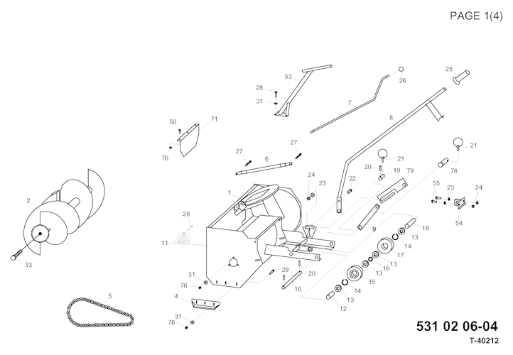 Husqvarna Zubehör für Aufsitzmäher 531020604 Snow Blower