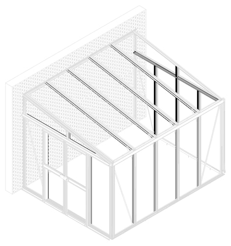 Vitavia Nachrüstsatz zur Verstärkung passend zu Gewächshaus Helena 11900
