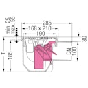 KESSEL 27301 - Kellerablauf Drehfix 150 x 190 mm