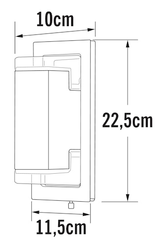 Konstsmide Wandleuchte Potenza, anthrazit (7987-370)