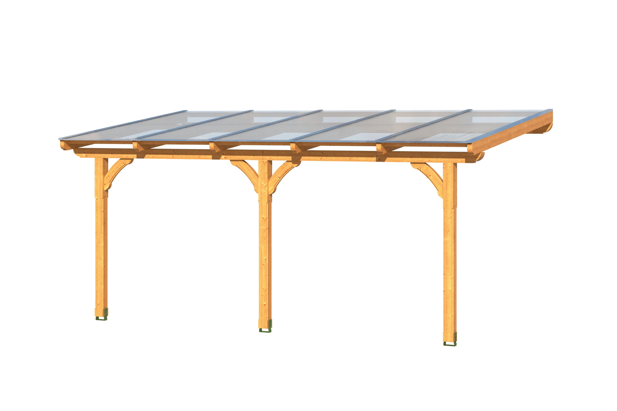 Skan Holz Terrassenüberdachung Rimini 541 x 250 cm aus Douglasie