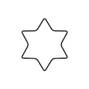 Vorschaubild Kaiser Ausstechform Stern 6-zackig 6 cm