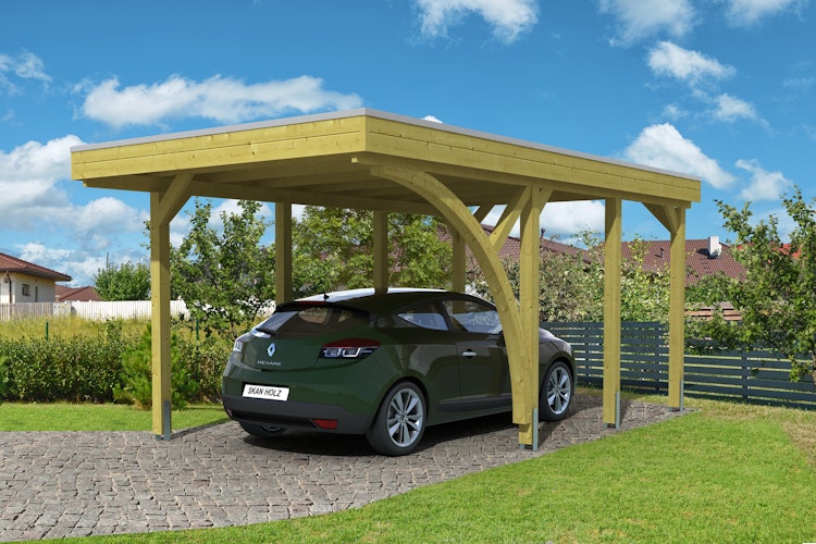 Skan Holz Carport Friesland 314x555 cm inkl. 1 Einfahrtsbogen Sparset 5