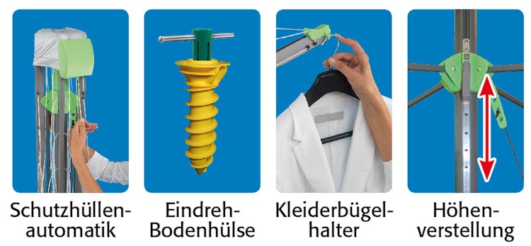 JUWEL Premium Wäschespinne NOVAPLUS EVOLUTION "LIFT" 