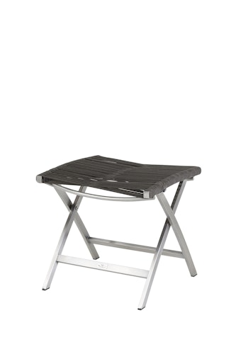 Diamond Garden Fußhocker ATLANTA, Edelstahl gebürstet / Rope