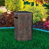 Gardenforma Abdeckung für Gasflaschen, Naturstein-Optik dunkel Faserbeton, für 11 kg Gasbehälter Gardenforma Abdeckung für Gasflaschen, Naturstein-Optik dunkel Faserbeton, für 11 kg GasbehälterZubehörbild