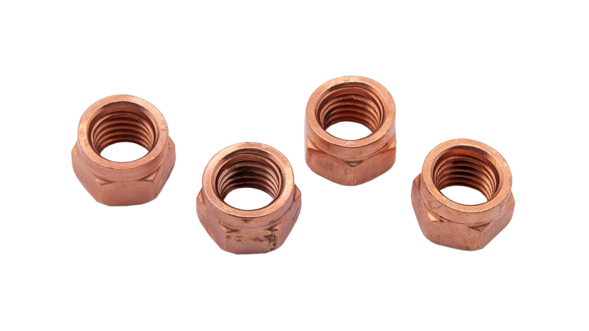 Dresselhaus Schlitzmutter 10 x 14 mm, Schlitzmutter Thermag, Sechskant, DIN 14441, verkupfert