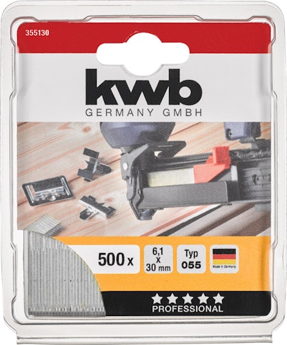 kwb 500 -Heftkl Stahl 055/C30 mmSB 355130