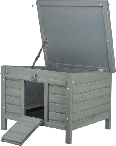 Kleintierhaus, 60 × 47 × 50 cm, grau