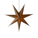 Vorschaubild Konstsmide Weihnachtsbeleuchtung Weihnachtsstern Leinenoptik in hanffarben, 60 cm