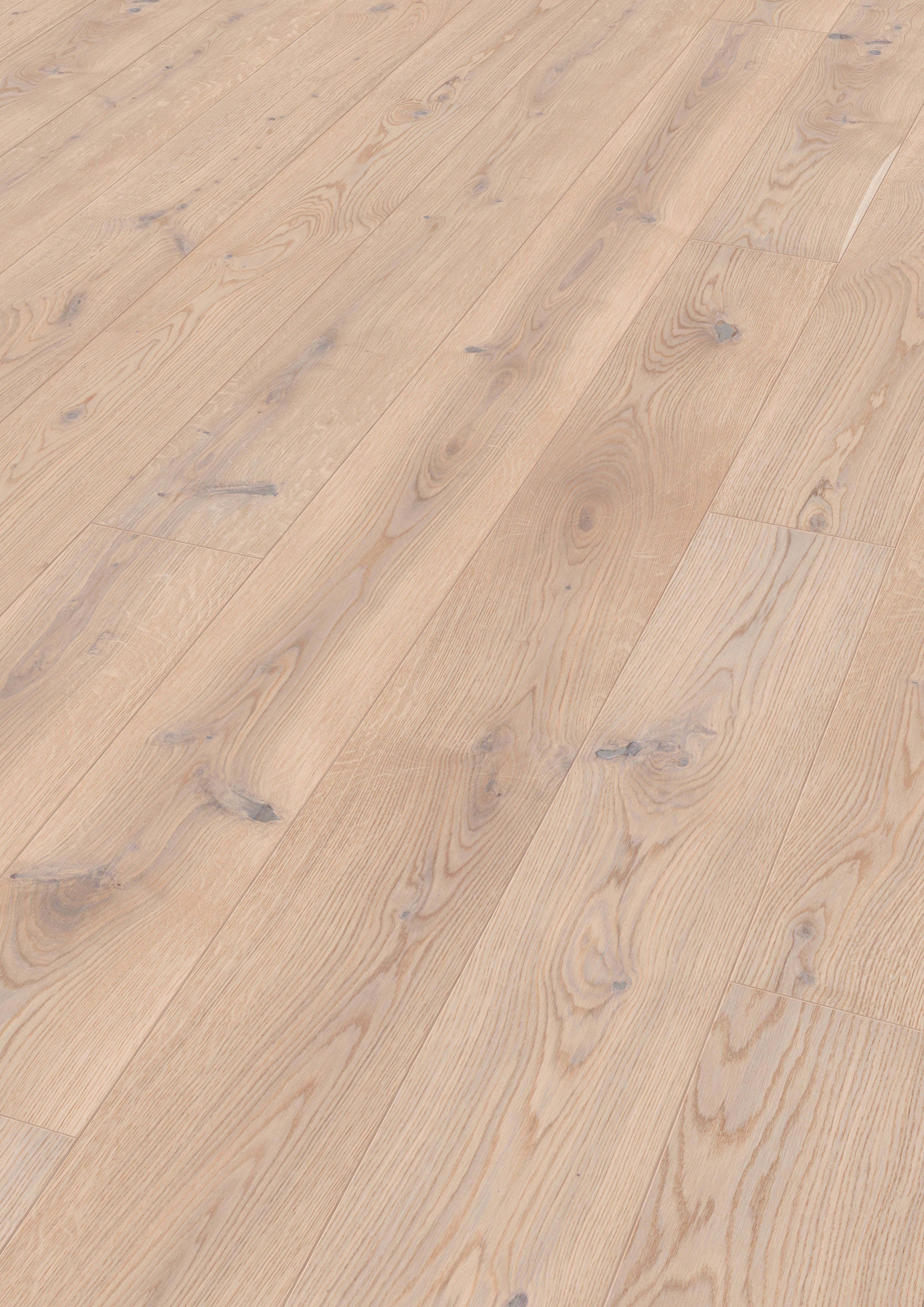MEISTER Parkettboden longlife PD 400 2200 x 180 x 13 mm 9017 Eiche authentic cremeweiß gebürstet ultramattlackiert