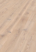 MEISTER Parkettboden MeisterParkett. longlife PD 400 2200 x 180 x 13 mm 9017 Eiche authentic cremeweiß gebürstet ultramattlackiert