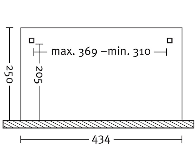 Skan Holz Terrassendach Ancona Leimholz o. Mittelpfosten 434 cm