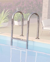 Karibu Poolleiter aus Edelstahl