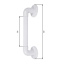 Vorschaubild Alberts® Haltegriff, geriffelt, Kunststoff, weiß, Länge: 213 mm, verpackt à 1St 141028