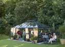 Juliana Gewächshaus Grand Oase anthrazit - 3 mm Sicherheitsglas - 25,6 m²