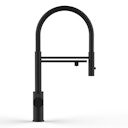 Vorschaubild 5 Wege Wasserhahn Küchenarmatur, Edelstahl Massiv mit 360° schwenkbarem Auslauf, abnehmbare 2 strahl Handbrause, PVD Schwarz Matt