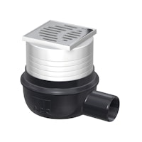 ACO Easyflow Ablauf Flatline Komplettset - waagerechter Ablauf - DN 50