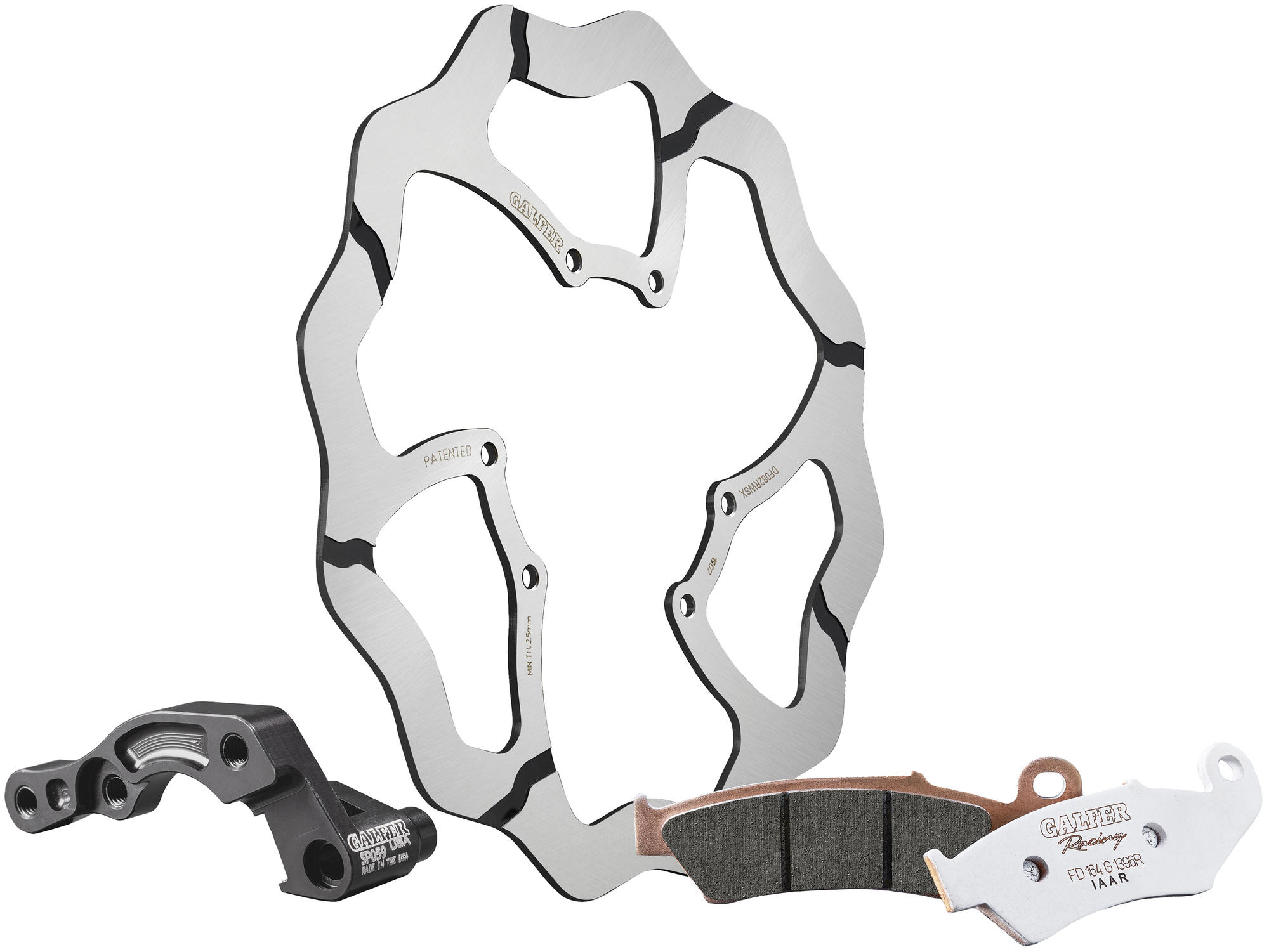 Galfer Oversize-Kit KG082 - Typ RWS2 (starr grooved)