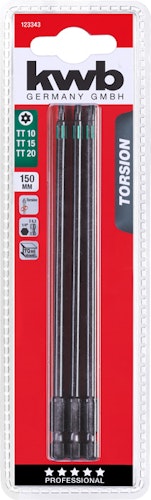 kwb 3 Bits 150mm TT Set 1 Tors. SB 123343