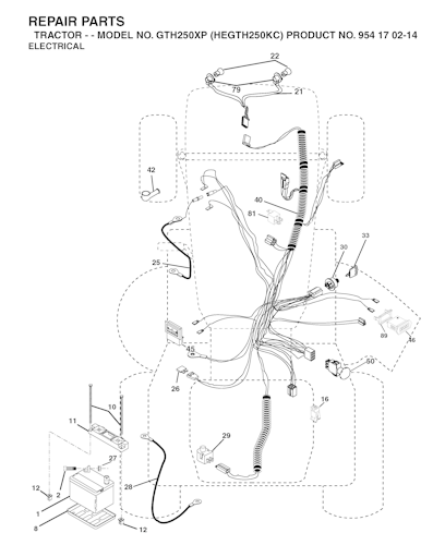 Husqvarna Gartentraktoren GTH250 XP, HEGTH250KC, 954170214, 2004-01