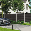 Vorschaubild T&J WOLLBACH WPC Lamellensteckzaun-Set