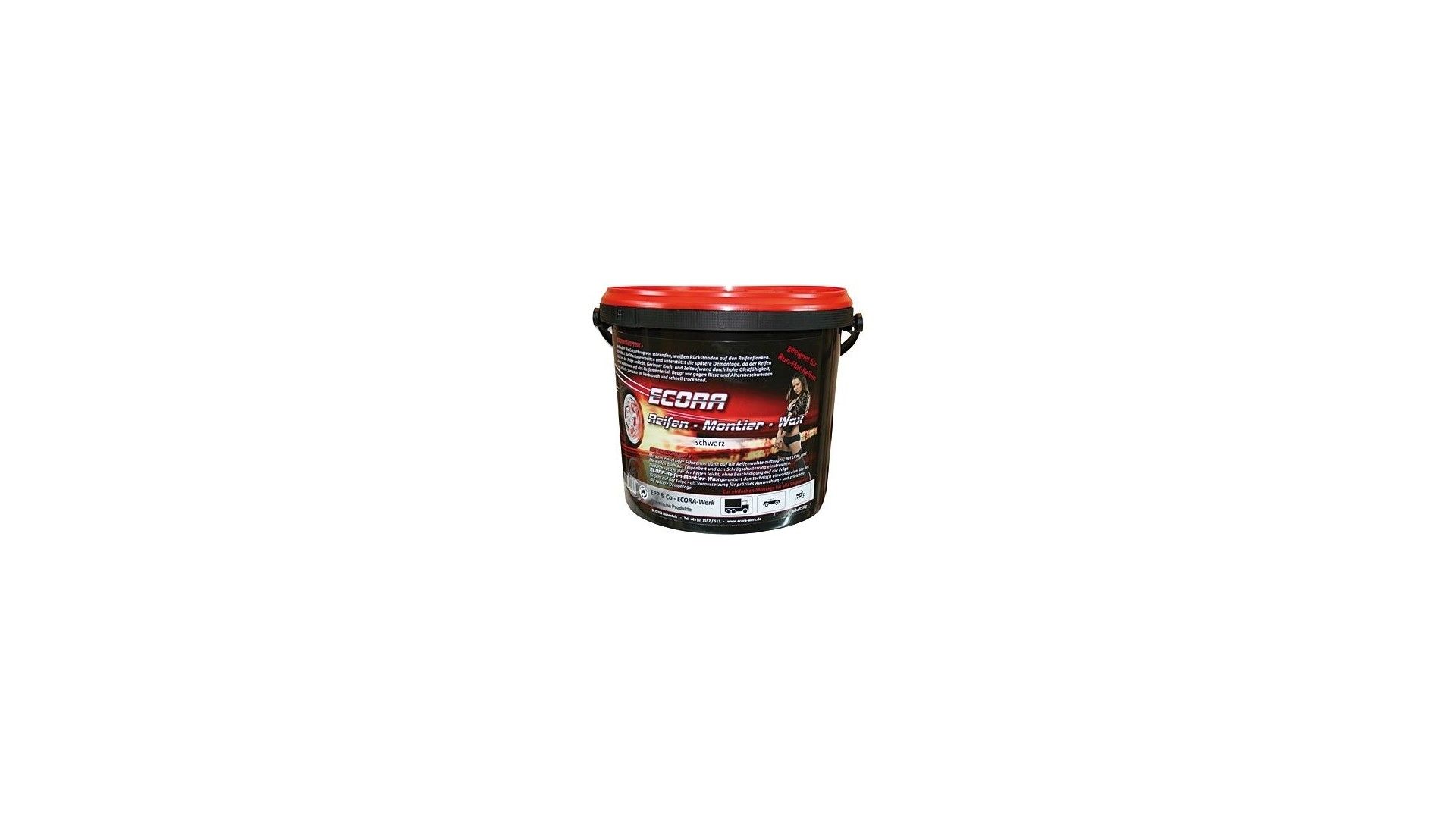 Ecora Reifenmontierwax 5 kg Eimer schwarz