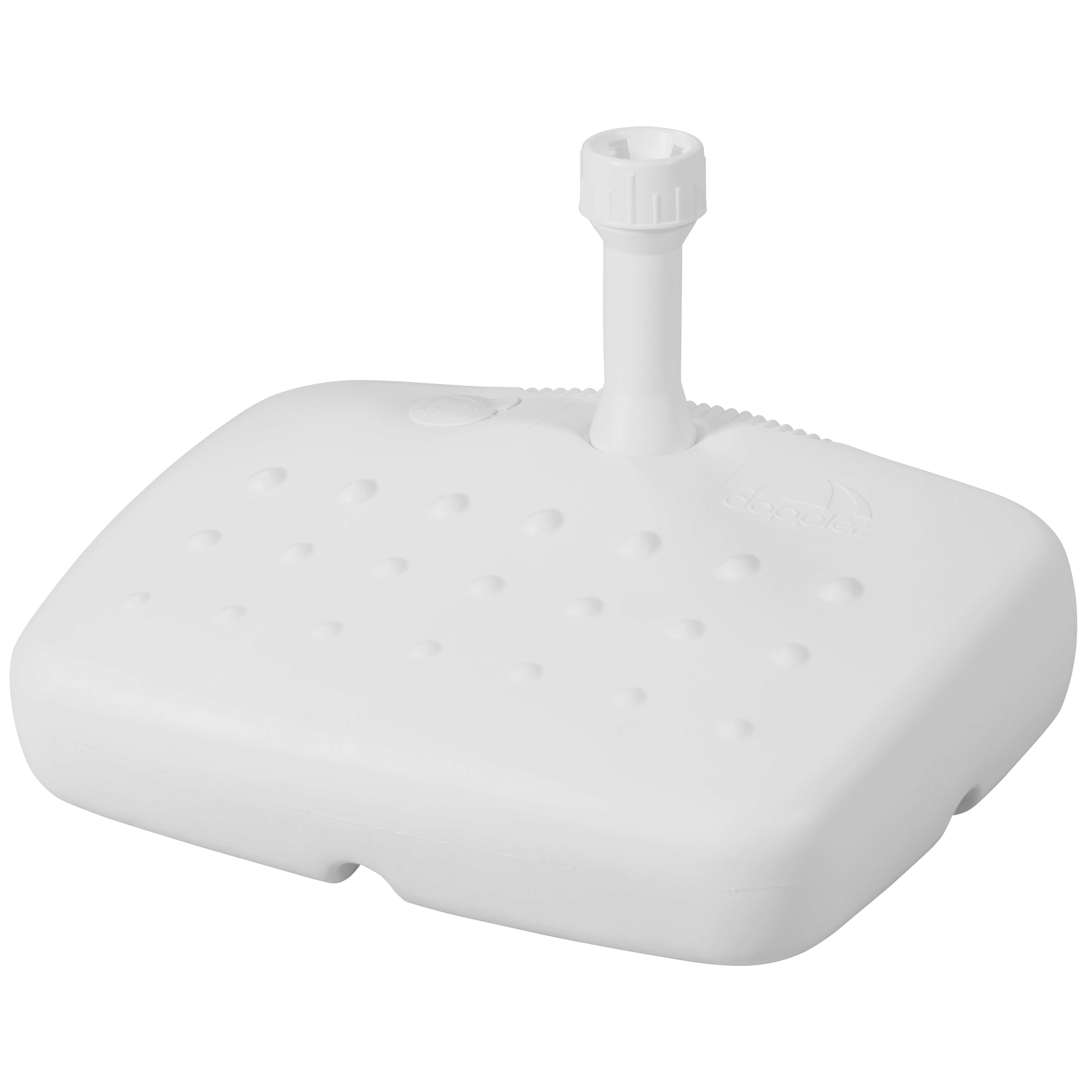 doppler Füllsockel Balkon 17 Liter, Kunststoff Weiß