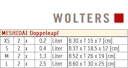 Wolters Meshidai True Doppelnapf - Teak
