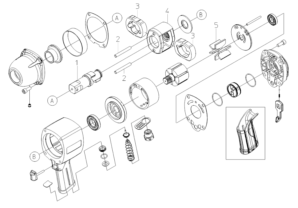 Explosionszeichnung Ersatzteile