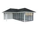 Vorschaubild Palmako Pavillon Bianca 24,9 m² Set 214 Slide - 28 mm