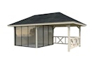 Vorschaubild Palmako Pavillon Bianca 16,6 m² Set 503 Slide Plus mit Isolierglas-Schiebetüren