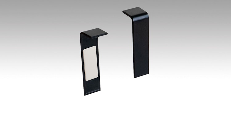 MEISTER Verbindungsstück (selbstklebend) Schwarz 2039 - Passend zur Fußleiste Profil 15 MK | 15 F MK | 20 PK | 20 PK Aqua