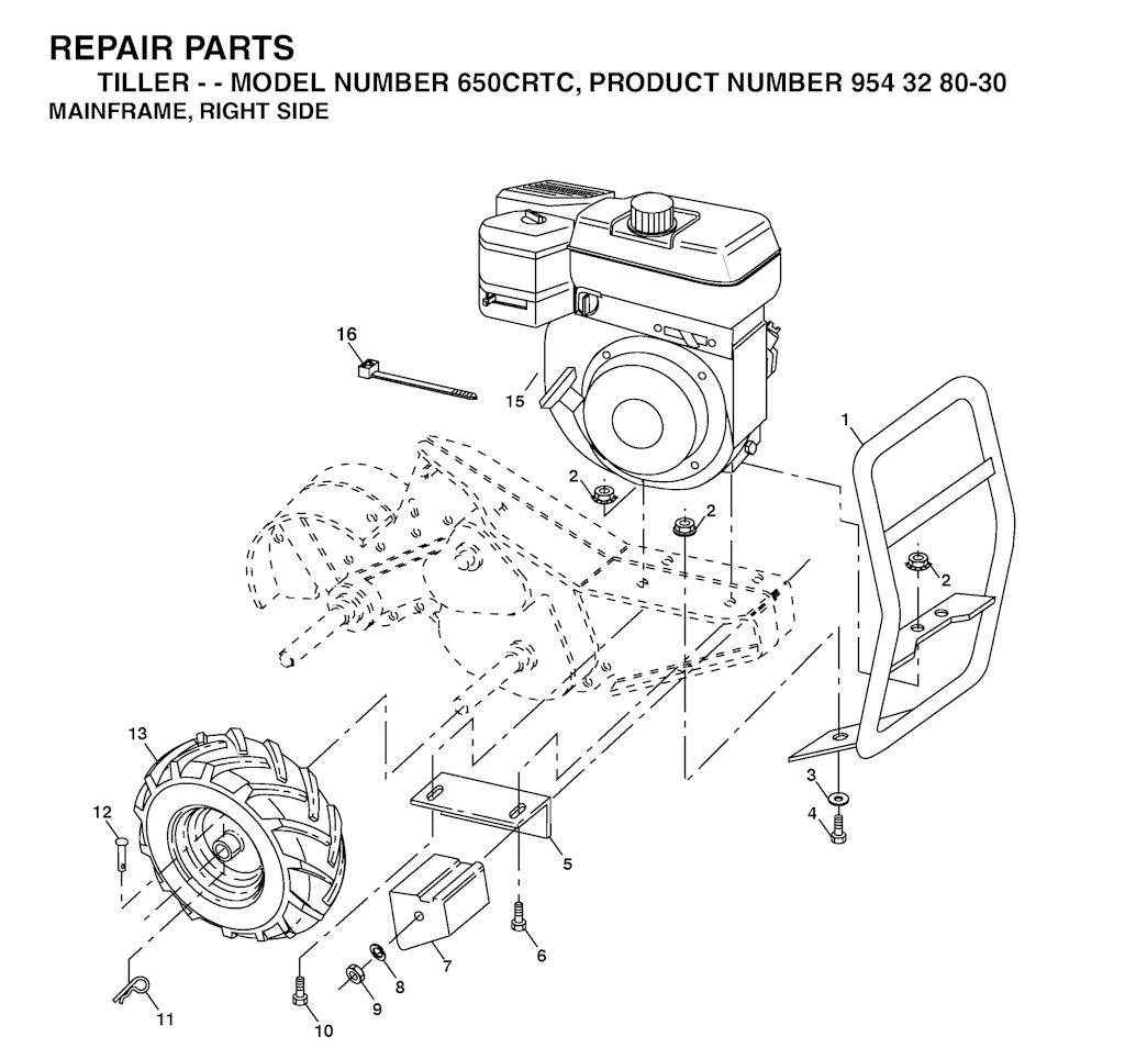 Explosionszeichnung Ersatzteile