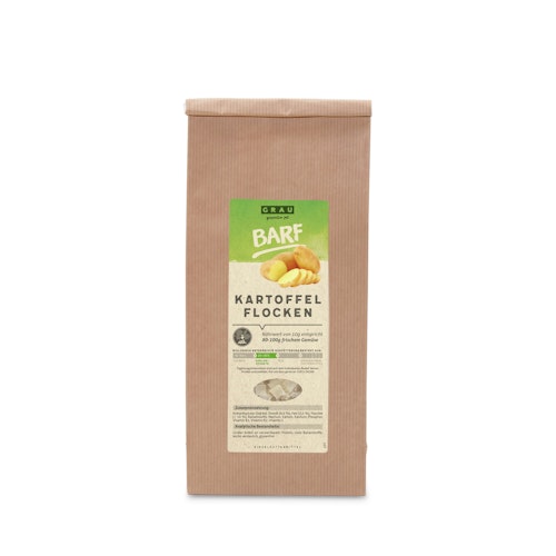 grau Kartoffel-Flocken Nahrungsergänzung für Hunde