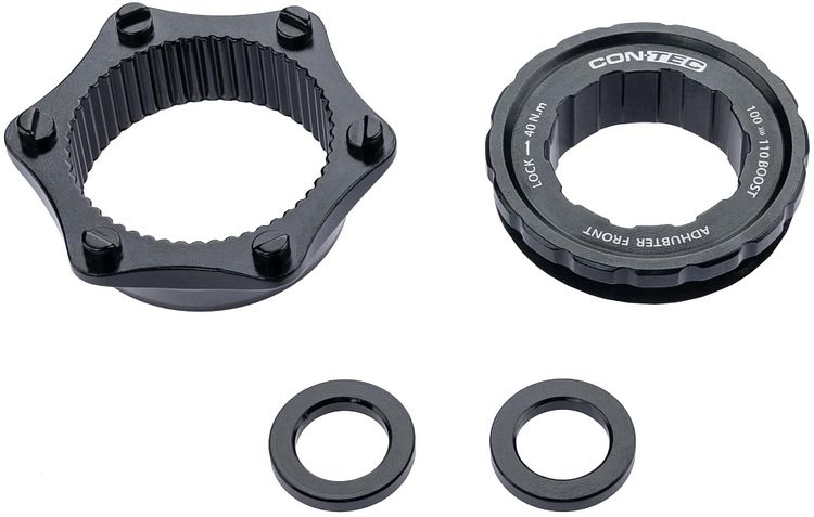 CONTEC Vorderradadapter-Kit Adhubter Front schwarz