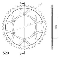 Supersprox Stealth-Kettenrad 520 50Z (Gold)
