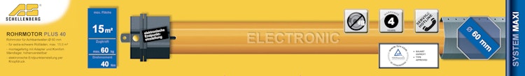 Schellenberg Rohrmotor Maxi PLUS 40Nm
