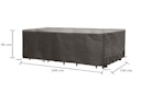 Winza Outdoor Covers Premium Abdeckhaube für Tisch + 6/8 Stühle, 245 x 150 x 95 cm