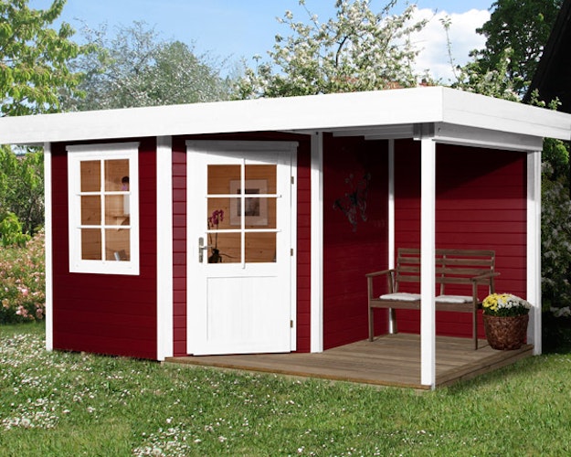 Weka Designhaus 213 A 28 mm inkl. 150 cm Anbau