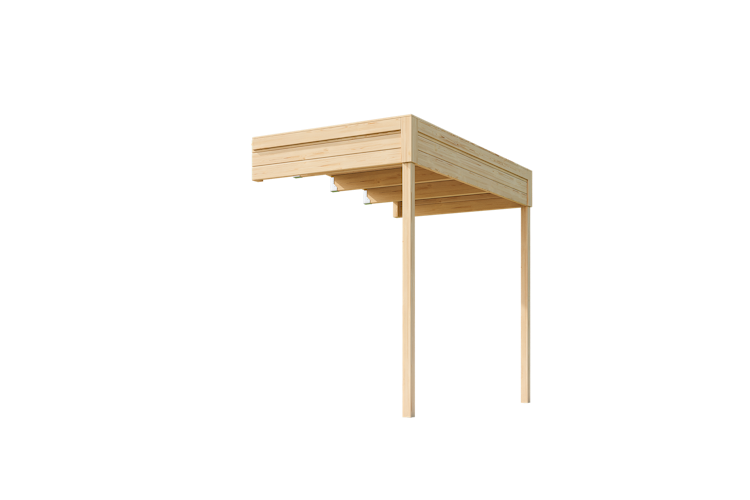 Weka Anbaudach für Gartenhaus Batu 2 - 150 oder 300 cm Breite