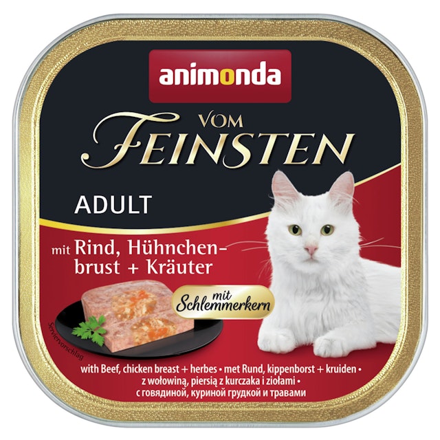 animonda Vom Feinsten Adult mit Schlemmerkern 100g Schale KatzennassfutterVorschaubild