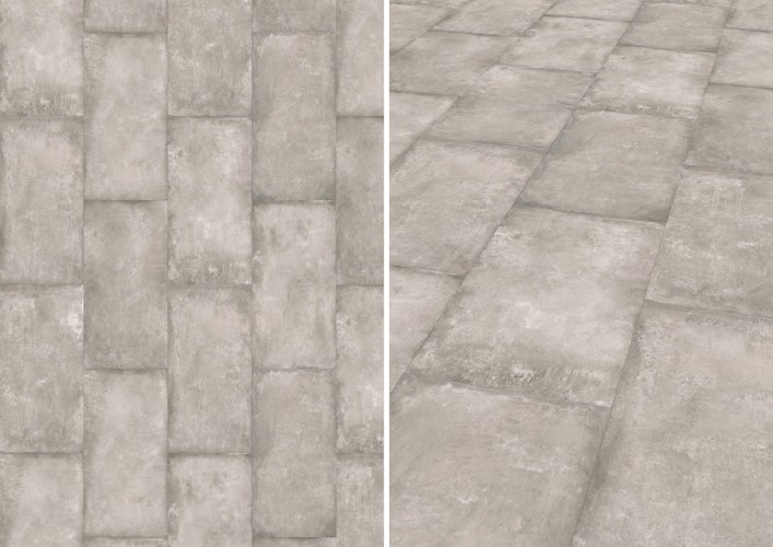 Handmuster KWG Java ARTbeton grigio Mineraldesign-Boden mit Fase 92x46 cm