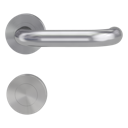 Vorschaubild Griffwerk ALESSIA PROFESSIONAL Schraubtechnik GK4 -Edelstahl matt  Rosettengarnitur -Schraubt. -BL -TS 40-45mm