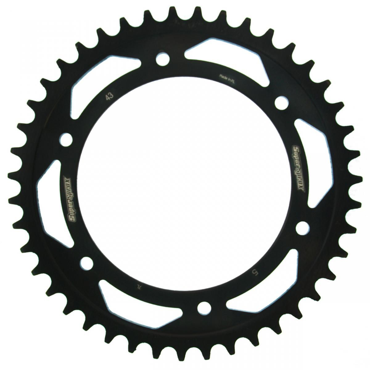 Supersprox Stahl-Kettenrad 520 43Z (Schwarz)