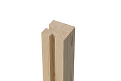 Karibu Sichtschutzzaun Eckpfosten 90 x 90 x 1900 mm Nordische Fichte