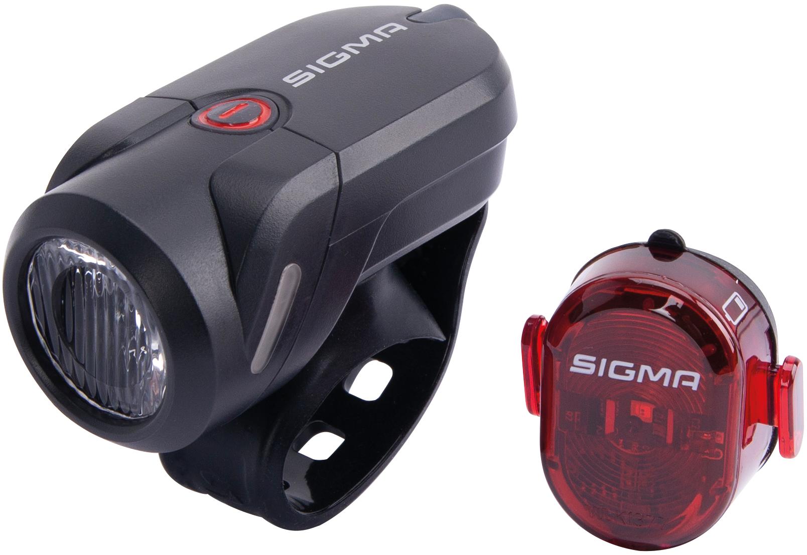 Sigma Sport Akku-LED-Leuchten-Set Aura 35 USB / Nugget II