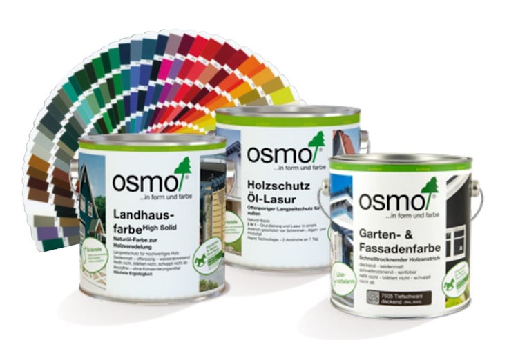 Osmo Öl Farbe für Außenbereich in Wunschfarbton (Farbmischservice)